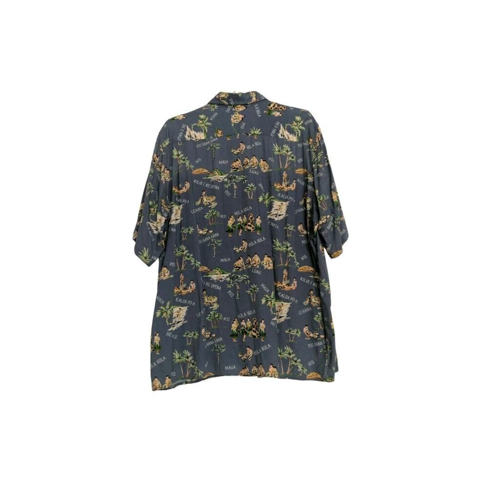 Reyn Spooner Men's Aloha Hawaiian Medium Hula Girls Upena Niu Poi Hana - Picture 5 of 6